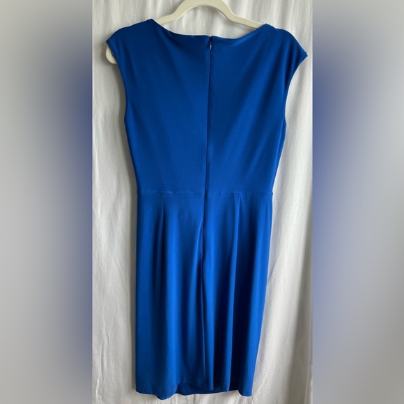 Jones New York Ruched Rosette Detail Dress Size 4 - Picture 3 of 8